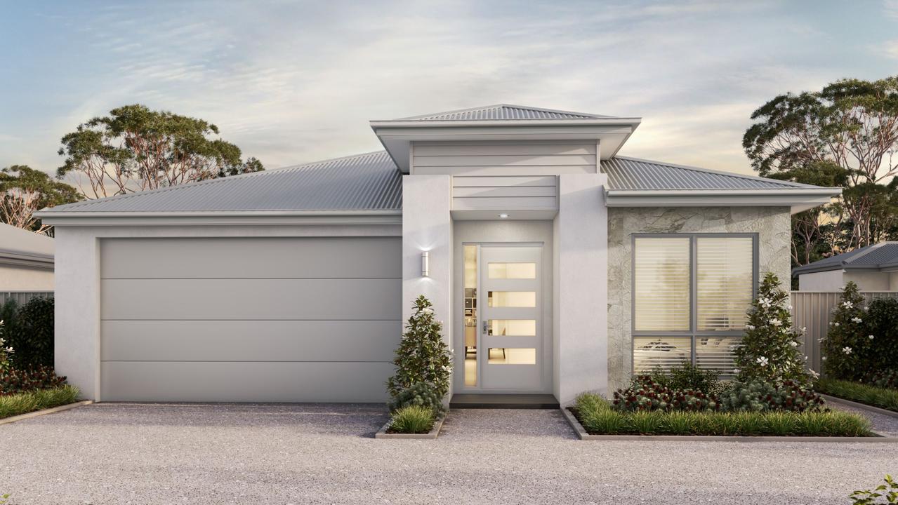 Example of a home facade in the Living Gems over-50s lifestyle resort community. Picture: Supplied.