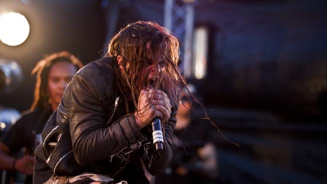 Pirate rips up the stage at the Blacken Festival in Alice Springs in 2016 Picture: Charlie Lowson