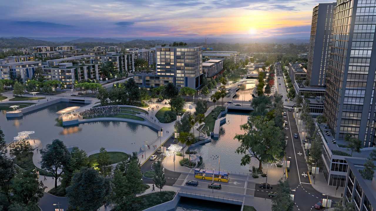 FUTURE VISION: An artist' impression of the Corso in the new Maroochydore city centre, looking west. Picture: Contributed