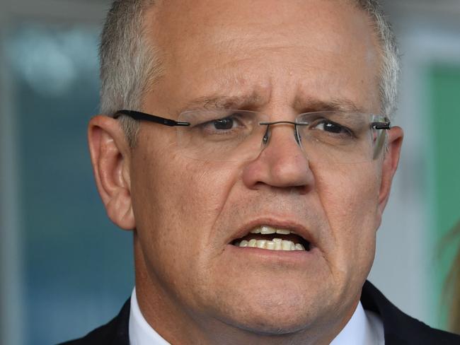 Prime Minister Scott Morrison with Nationals candidate for Gilmore Katrina Hodgkinson during a visit to the Shellharbour Hospital in the electorate of Whitlam south of Sydney, Monday, May 6, 2019. The Prime Minister was joined by the Liberal candidate for Gilmore Warren Mundine and Nationals candidate for Gilmore Katrina Hodgkinson. (AAP Image/Dean Lewins) NO ARCHIVING