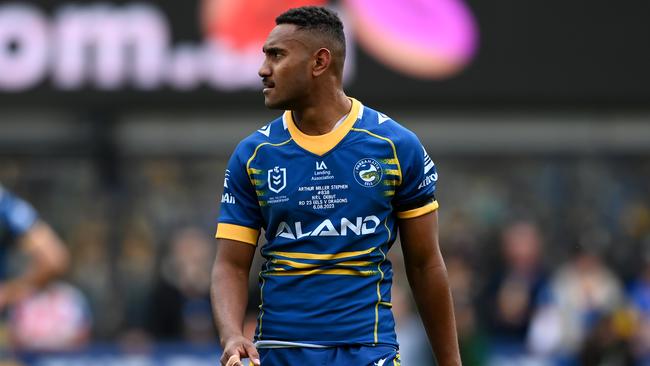 Parramatta's Arthur Miller-Stephen has been ruled out for the entire 2024 NRL season. NRL Imagery