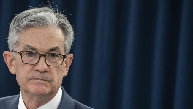 Federal Reserve chair Jerome Powell. Picture: AFP