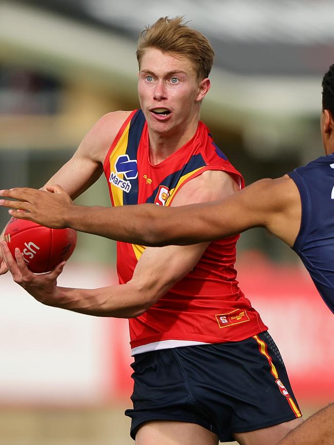 Sid Draper says he would have no issues joining Adelaide. Picture: Sarah Reed/AFL Photos via Getty Images