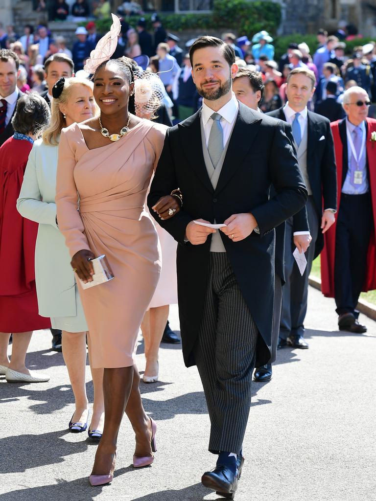 Serena Williams and her husband Alexis Ohanian. (Photo by Ian West – WPA Pool/Getty Images)