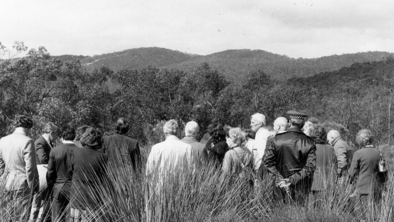 The jury visits spot where Richard Kelvin’s body was found, northeast of Adelaide.