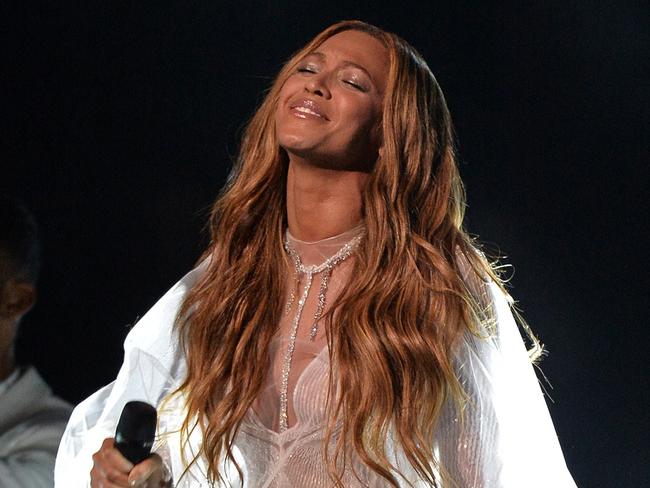 Dammit … Beyoncé misses out on music’s biggest prize. Picture: AFP/Robyn Beck