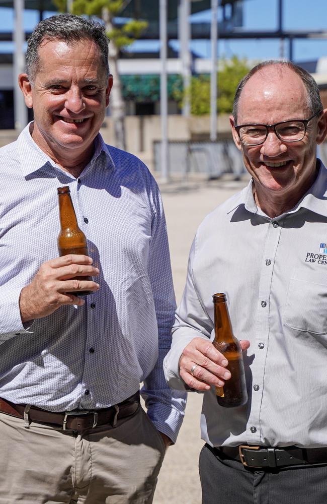 ReNew Mackay property developers Craig Percival and Sean Kelly have won the tender to develop land in Mackay's Waterfront Priority Development Area. Picture: Tara Miko