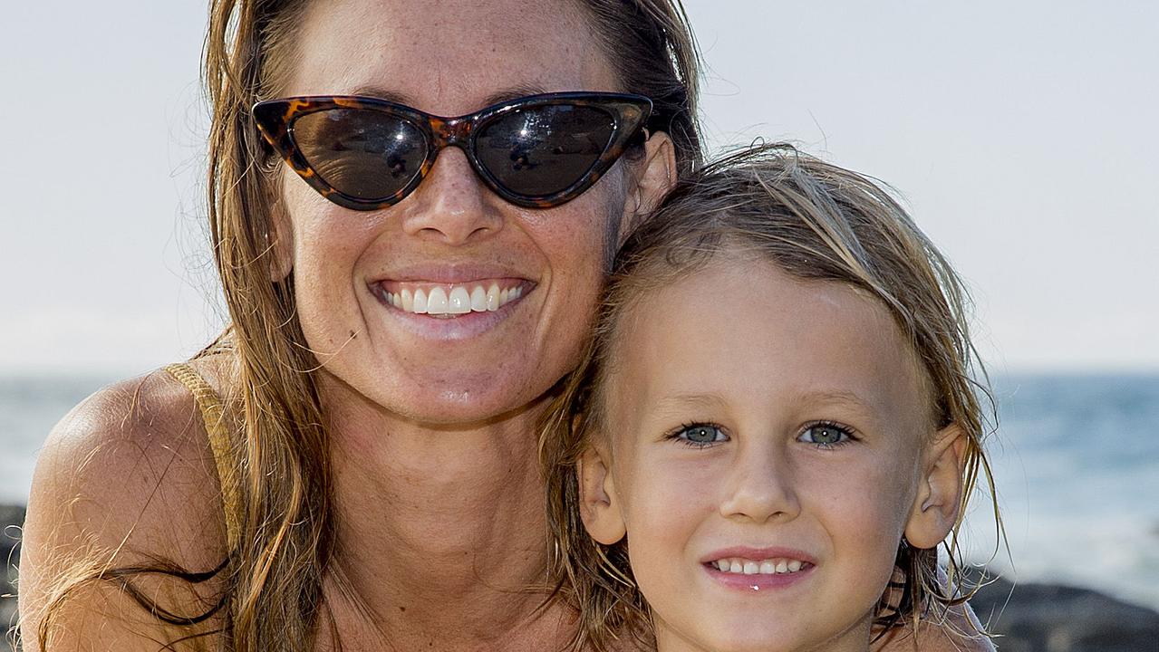 Faces of the Gold Coast. Rheya Minard, Maverick Minard, 4, at Snapper Rocks. Picture: Jerad Williams