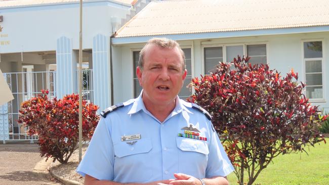 Air Commodore Pete Robinson speaking to the media regarding the Italian pilot who ejected on Exercise Pitch Black 24.