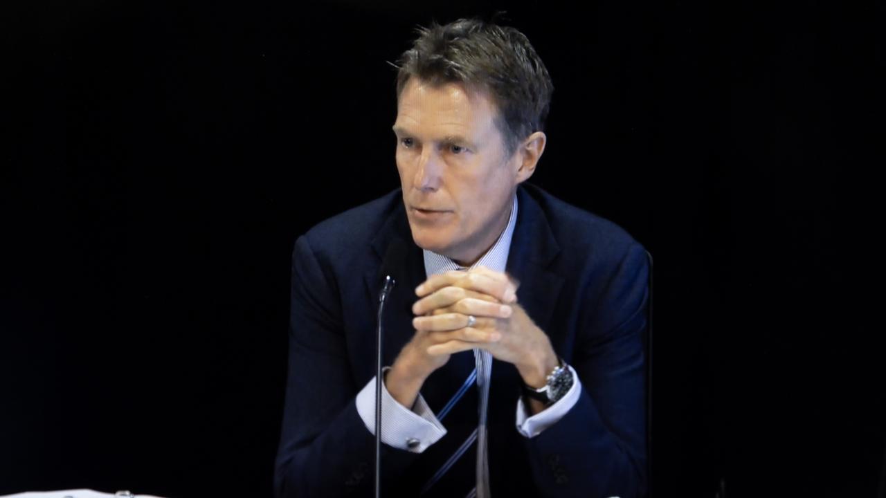 Former social services minister Christian Porter fronting the Robodebt Royal Commission. Picture: NCA NewsWire / Sarah Marshall