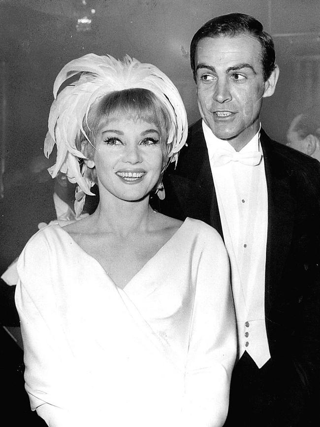 Actor Diane Cilento, pictured with Sean Connery.