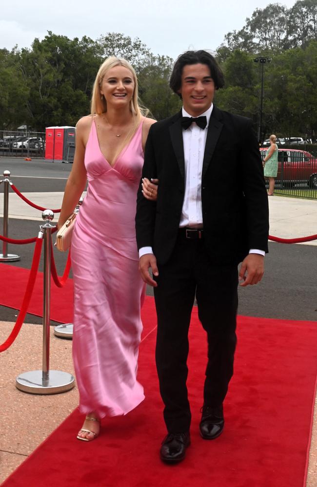 Remy Hammond and Cooper Johnson at Pacific Lutheran College's 2023 formal. Picture: Tegan Annett
