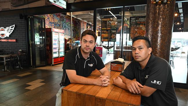 Wing Fix owners Ross and Peter Jacobi say they have been ravaged by cost spikes in the past few years. Picture: Lyndon Mechielsen.