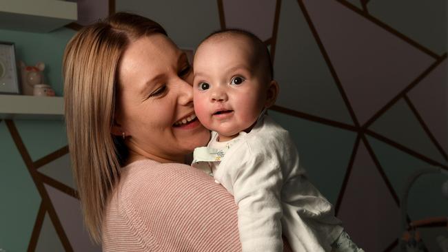 Samantha Mann with her daughter Ellie 4 months who has won Best Baby Smile. Picture: Tricia Watkinson