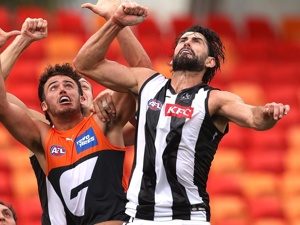 Brodie Grundy in a Giants’ guernsey? Don’t rule it out. Picture: Phil Hillyard