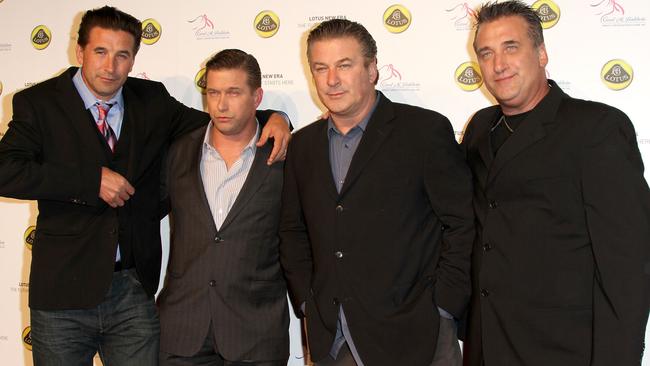 Brothers Baldwin — actors and siblings Billy, Stephen, Alec and Daniel Baldwin in LA in 2010. Picture: AFP