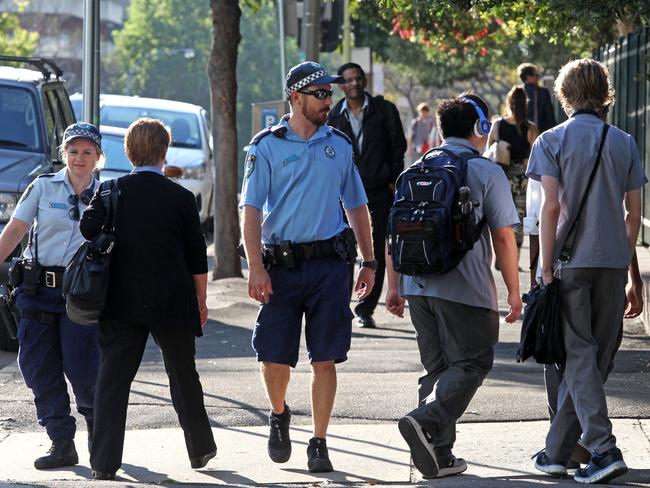 There has been noticeable police activity around Arthur Phillip High.