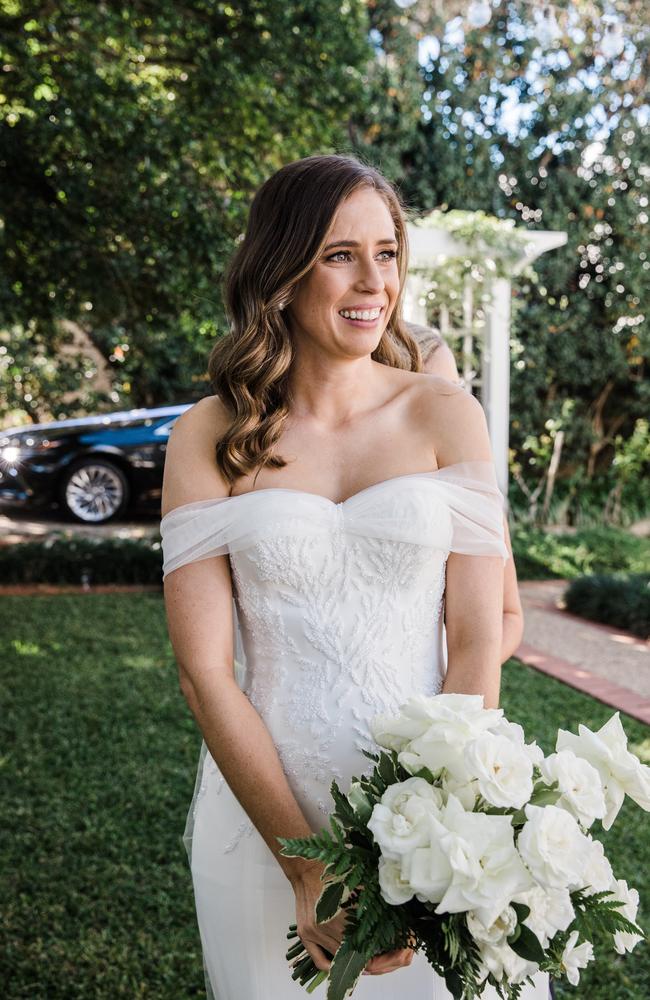 Wedding of Lucy Follent and Zachary Howarth. Picture: Anna Tomlinson