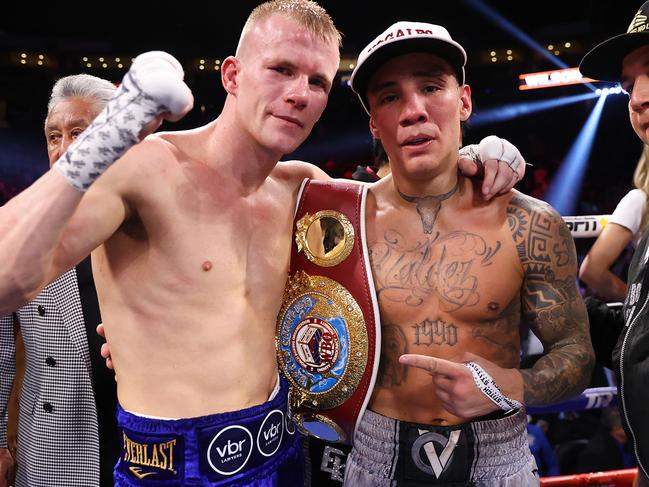 Oscar Valdez and Liam Wilson showed plenty of sportmanship after their world title fight.