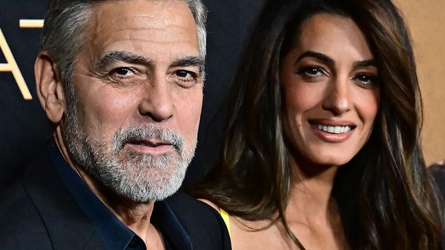 George Clooney and his wife Amal, a human rights lawyer. Picture: Frederic Brown/AFP