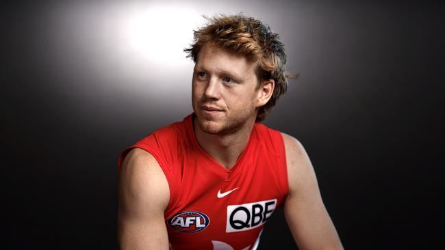 Portrait of Sydney Swans player Callum Mills ahead of the 2024 AFL Season. Photo by Phil Hillyard(Image Supplied for Editorial Use only - **NO ON SALES** - Â©Phil Hillyard )