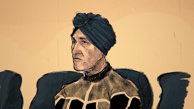 Malka Leifer appearing before County Court. Artist: Mollie McPherson