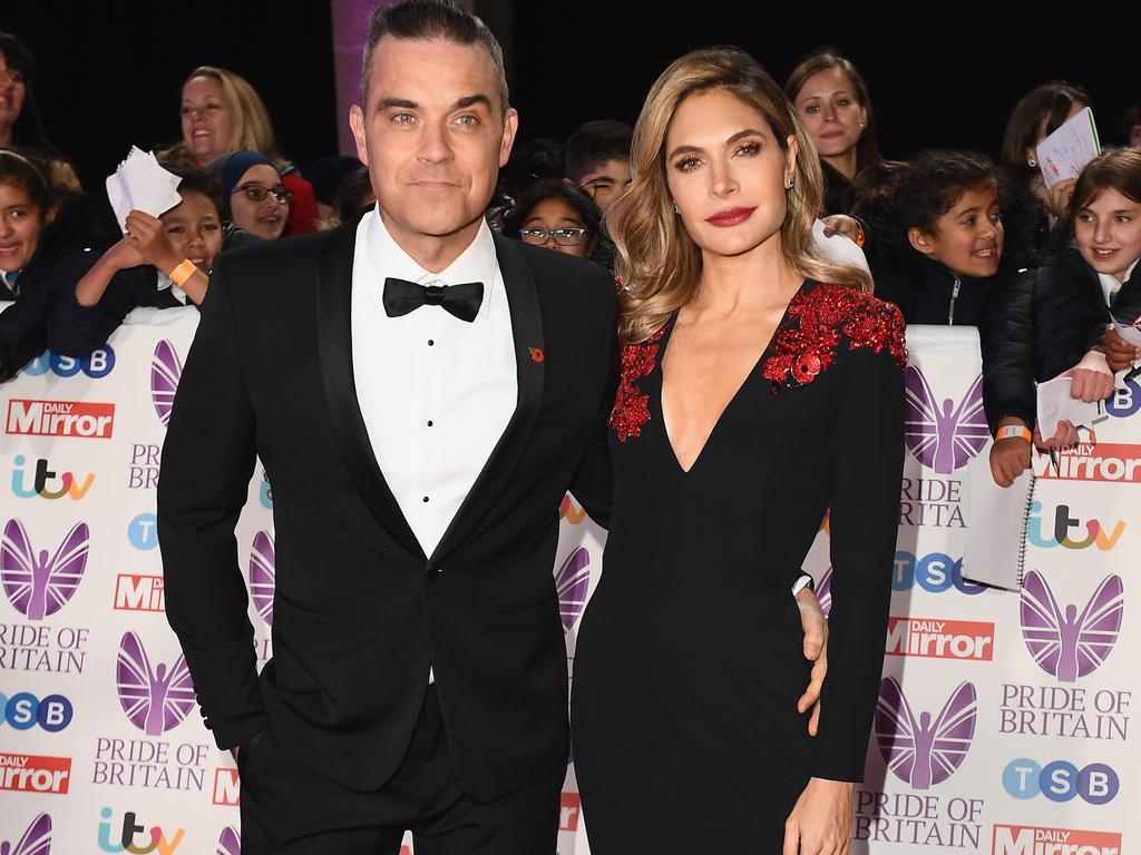 Williams and wife Ayda Field. Picture: Jeff Spicer/Getty Images