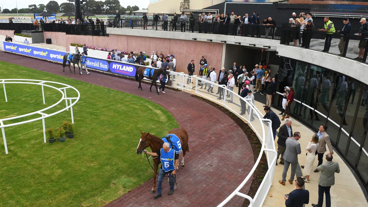 A general view of the new mounting yard at Caulfield. Picture: Getty Images