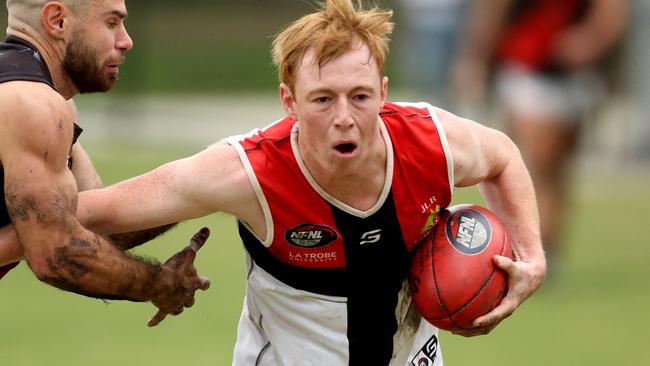 Ben Callaghan in action for Watsonia. Picture: Stuart Milligan