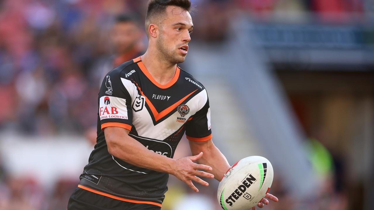 Luke Brooks has told Wests Tigers he is testing his value on the open market. Picture: Getty Images