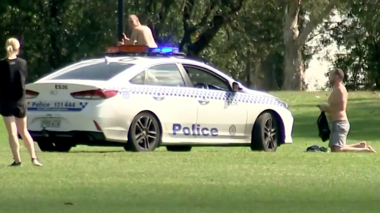 Exclusive: Draconian scenes as NSW Police move on people in parks with cars