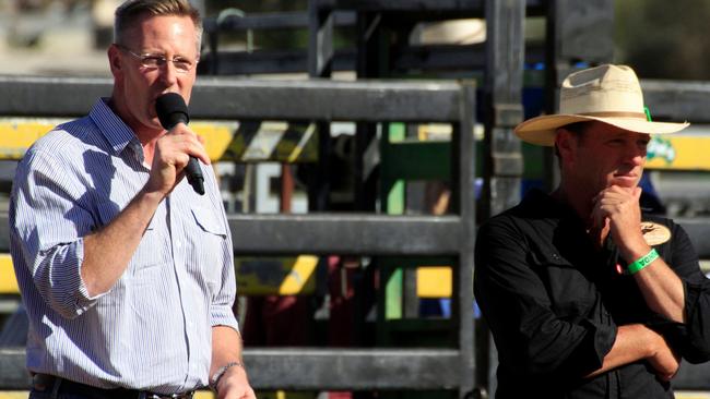 Dan van Holst Pellekaan MP at the Kapunda Rodeo in November. Picture: EX Photography