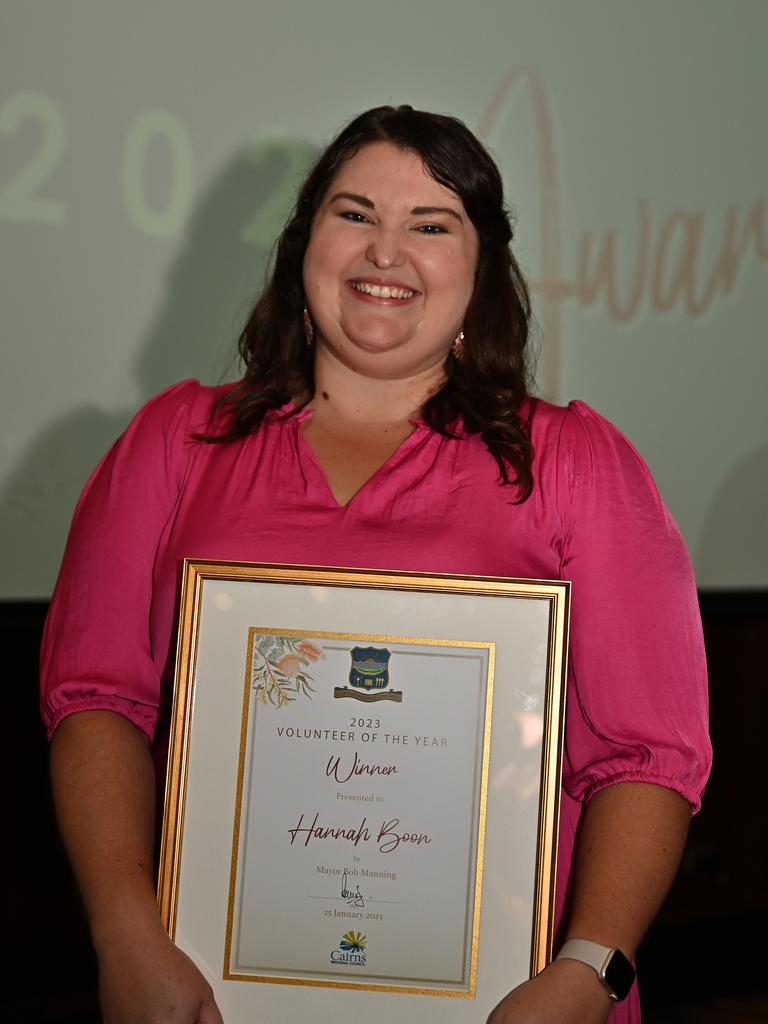 Hannah Boon, recipient of the 2023 Volunteer of the Year award. Picture Emily Barker.