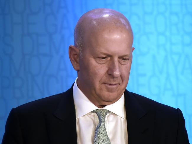 Goldman Sachs CEO David Michael Solomon. Picture: AFP