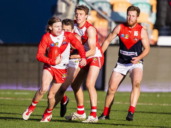 Tyler Penwright scored the winning goal for the Roos. Picture: Richard Jupe