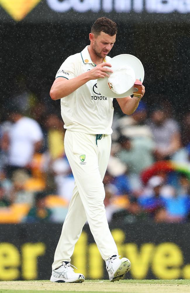 Josh Hazlewood will miss the rest of the series against India. Picture: Getty Images