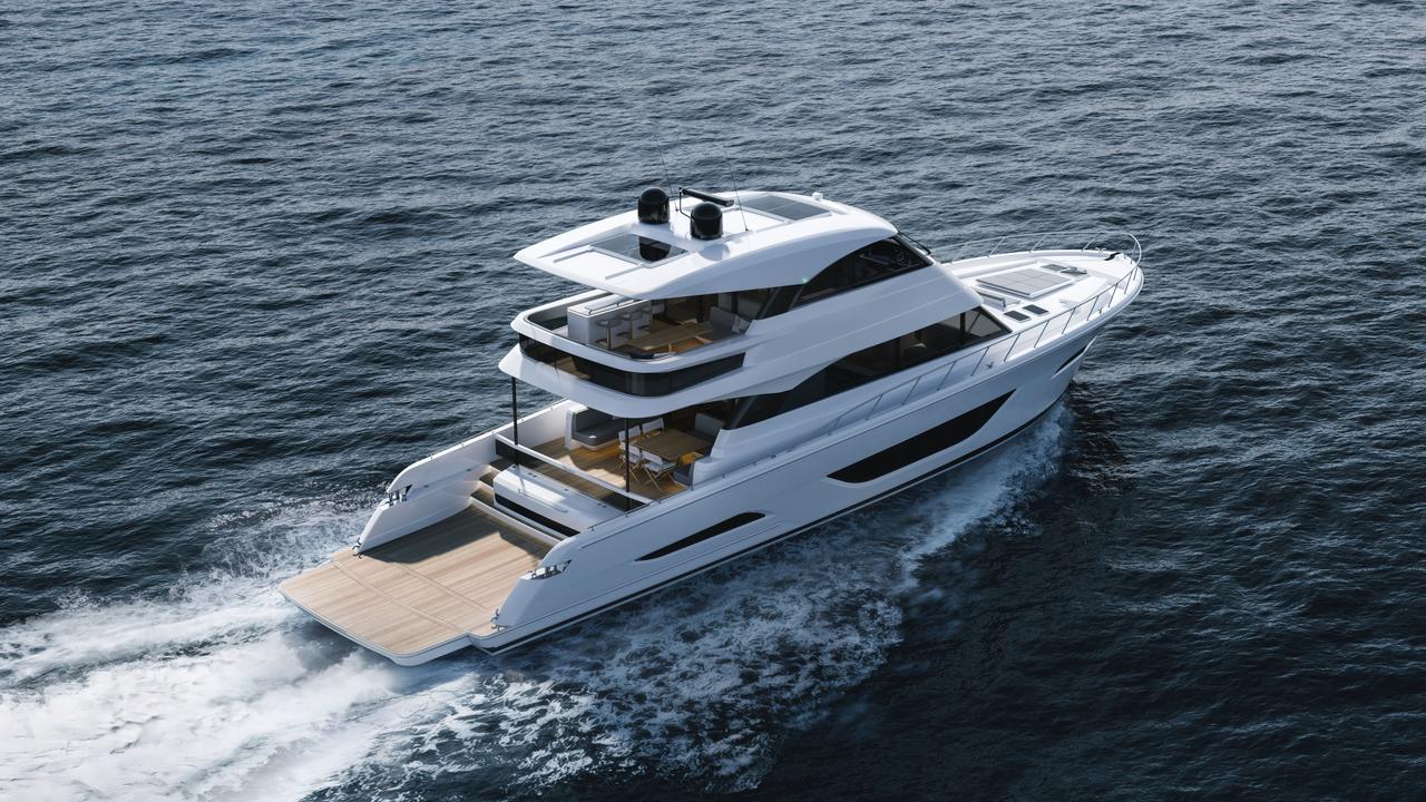 Maritimo’s largest motor yacht in its history, the M75 Flybridge Motor Yacht.