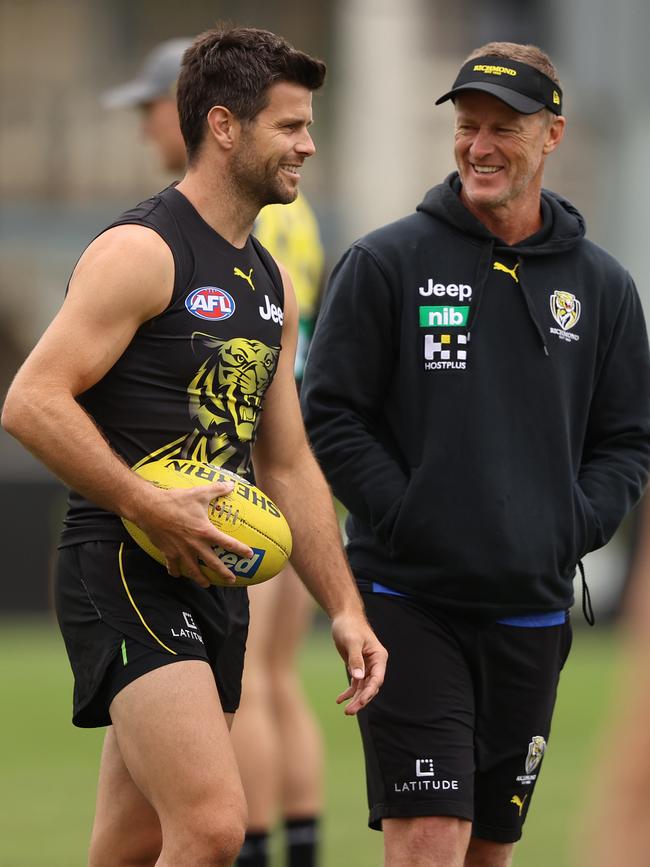 Trent Cotchin has lifted the lid on Hardwick’s exit. (Photo by Robert Cianflone/Getty Images)