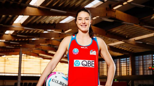 NSW Swifts player Sharni Layton at Netball Central, Homebush. Picture: Jonathan Ng