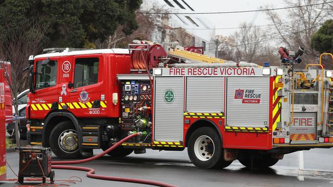 Firefighters have battled a blaze at an abandoned school site in Wangaratta.