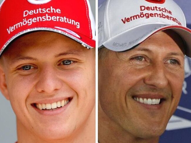 Mick Schumacher and Michael Schumacher.