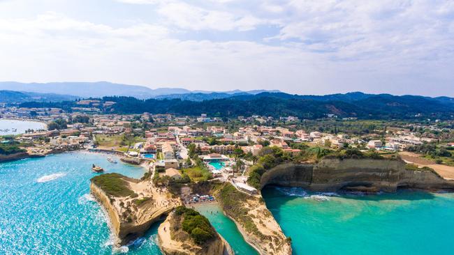 Canal D'Amour panorama in Sidari, Corfu island in Greece. Photo: Alamy.