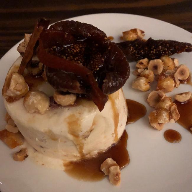 Roasted hazelnut semifreddo at Pastel, North Adelaide. Picture: Supplied