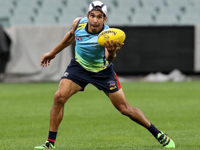 Hard at work training at Adelaide Oval. Picture: Sarah Reed.