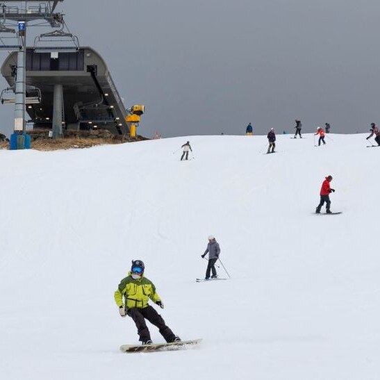 Perisher ski resort opened a week early due to the snowy conditions.