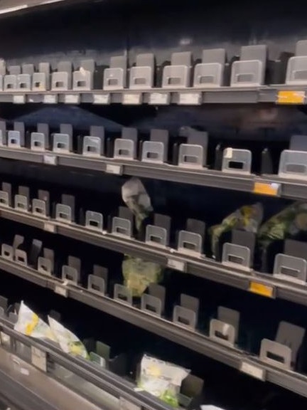 Woolworths held a closing down sale that saw one of its Neutral Bay stores stripped bare. Picture: TikTok/HumansofEastwood