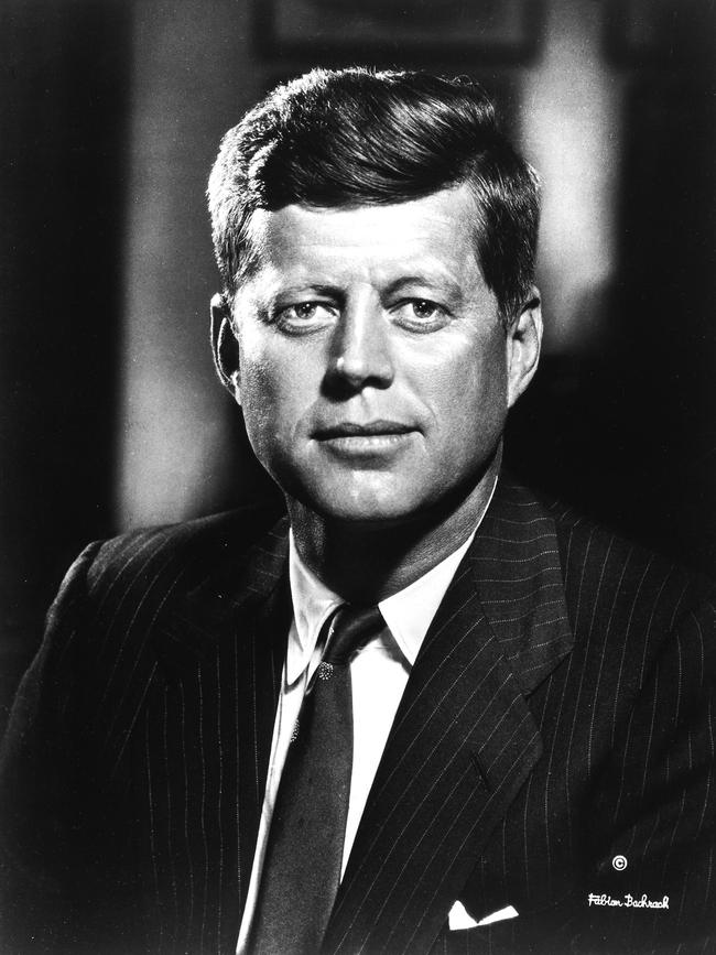 Former U.S. president John Fitzgerald Kennedy.