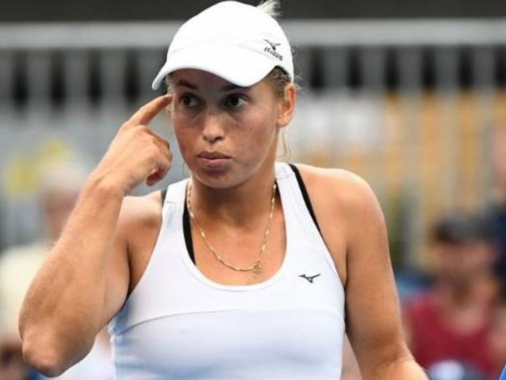 Yulia Putintseva Middle Finger Australian Open 2019 Kazakh Player