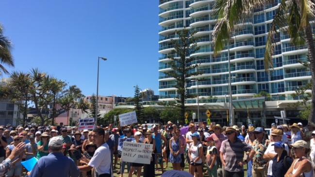 A protest has been held at Greenmount this morning. Photo: Emily Selleck