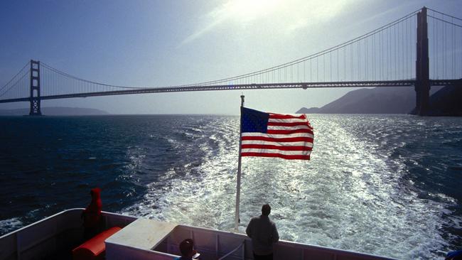 The Golden Gate Bridge in San Francisco, California.